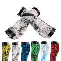 1 Pair MTB/Road Bicycle Grips Handlebar Cover Soft TPR Rubber Anti-slip Bike Handle Shock Absorption Bilateral Locking Grip Handlebars