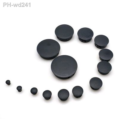 15.5-201.5mm Black Silicone Rubber Hole Caps T-type Plug Cover Snap-on Gasket Blanking End Cap Seal Stopper Waterproof Dust Seal