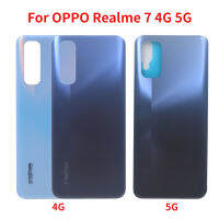 กระจกด้านหลังสำหรับ OPPO Realme 7 RMX2155เคสฝาครอบด้านหลังสำหรับ Realme 7 5G อะไหล่ตัวเรือน RMX2111