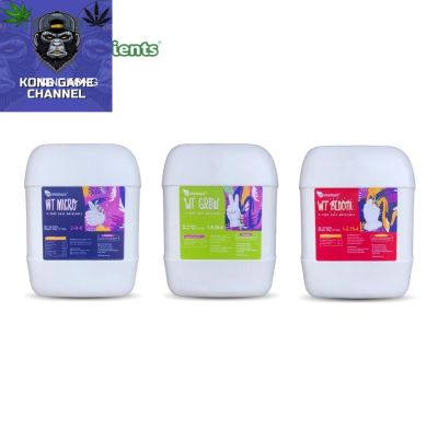 [ready stock]WT Nutrients - 3 Part 25L (Micro, Grow, Bloom)มีบริการเก็บเงินปลายทาง