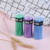 【jw】∋❂  Microcepillo aplicador Wegwerp para extensiones Stks/pak Verwijderen Valse Wimpers Wattenstaafje