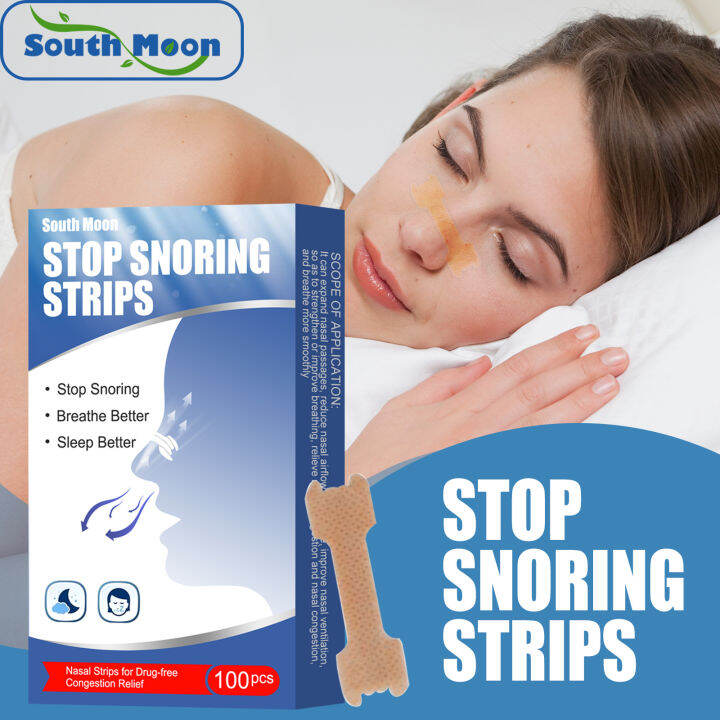 South Moon Stop Snoring Strips Anti Snoring Nasal Patches Better ...