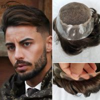 Durable Wig Men Human Hair Wig Toupee Men Remy Natural Hair System Swiss Lace Front Wig Men Hair Toupee Frete Gratis Para Brasil ของขวัญ ของขวัญ