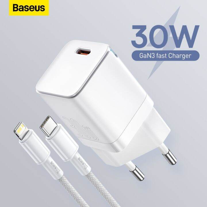 baseus-แท็บเล็ต-gan3ที่ชาร์จแบตเตอรี่โทรศัพท์-pd-30w-ชาร์จ-usb-เร็ว-c-รองรับ-qc3-0-pd3-0ตัวชาร์จไฟสำหรับ-iphone-เร็ว13-12-x-pro-max