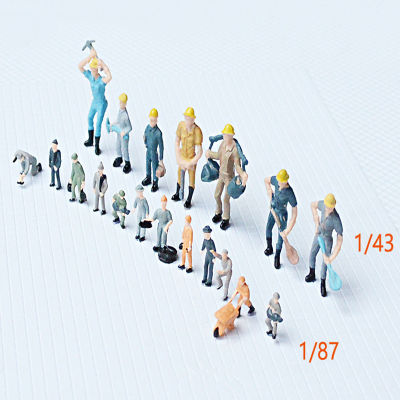 30pcs Different Poses Model Trains workers 1:43 1:87 O Scale All Standing Painted Figures Passengers People Model Railway P4310