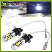 VVFF 2ชิ้น7500K 30-SMD ชิป4014 H3กลางวัน Lampu Jalan หลอดไฟ LED LED