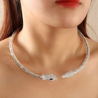 [COD] NZ2494 Cross-border and snake collar collarbone chain adjustable creative tail connected female necklace