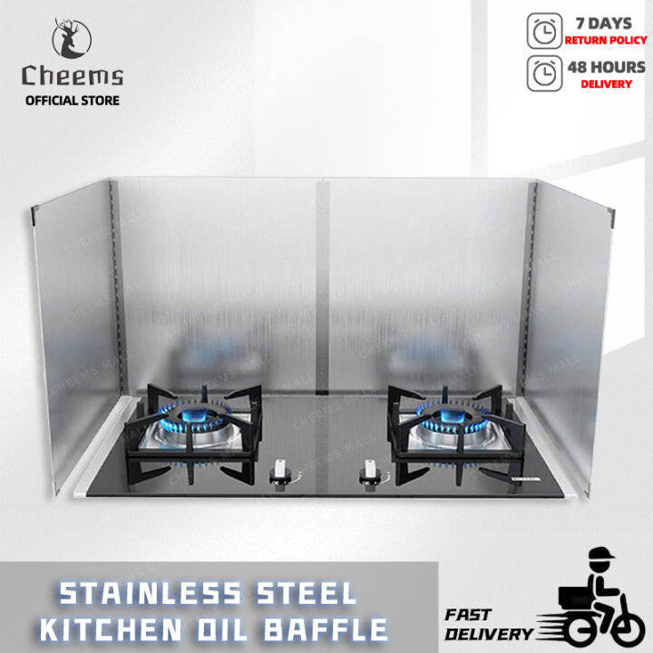 Stainless Steel Kitchen Gas Stove for Cooking Baffle Plate Damper High