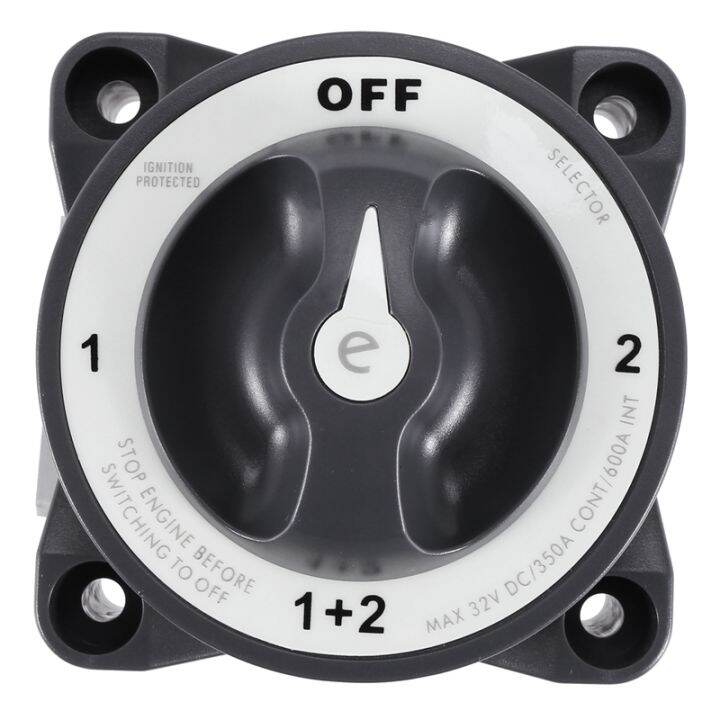 Disconnect Rotary Switch 4 Position 32V 350 Amp ESeries Waterproof