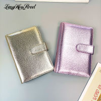 A5 A6 PU Leather Loose Leaf Cover Colorful Texture Ring Binder Planner Journal Budget Wallet Clip notebook