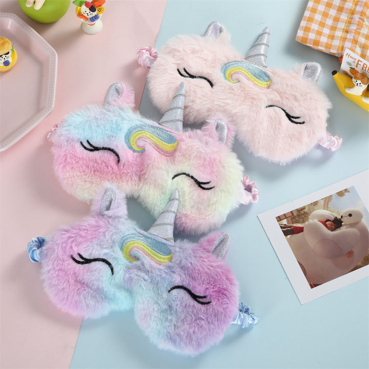 3d-for-relax-eyeshade-party-embroidered-travel-childrens-plush-unicorn-girl