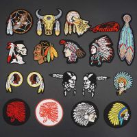 hotx【DT】 INDIAN Embroidered Iron on Patches Motorcycle Leather Decoration Accessories Appliques