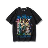 HotJoJo S Bizarre Adventure Stone Ocean Anime เสื้อยืดมังงะกราฟิกขนาดใหญ่ผู้ชายผ้าฝ้ายแขนสั้น Tee ผู้หญิงฤดูร้อนเสื้อผ้า