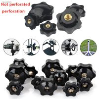 ℗✣⊕ M4 M5 M6 M8 M10 M12 Plum Bakelite Hand Tighten Nuts Handle Thread Star Mechanical Black Thumb Nuts Clamping Knob Manual Nuts