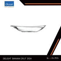 JJGLASS - (Ocean) P02616   Delight Banana Split Dish  -  จานไอศกรีม จานเฟาเทิ้น แก้วโอเชี่ยนกลาส