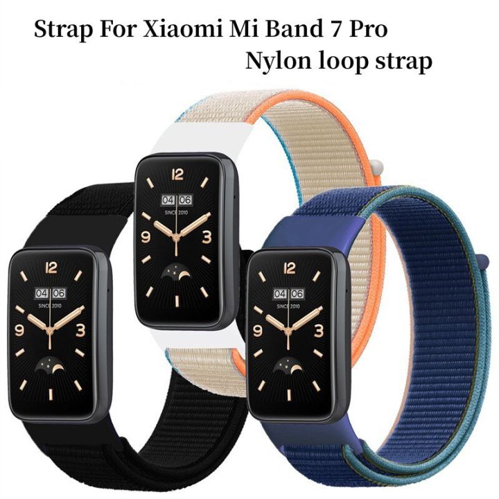 สายไนลอนคุณภาพสูงสำหรับสายรัดข้อมือ-xiaomi-mi-band-7-pro-sportefa-ผ้าคาดผมแบบทอทดแทนสายรัดข้อมือ-xiaomi-อุปกรณ์เสริมสำหรับนาฬิกาอัจฉริยะ-carterfa