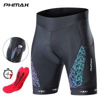 PHMAX Cycling Shorts Summer Mens Bike Shorts MTB Shockproof 5D Gel Pad Cycling Bib Tights Breathable Road Racing Bicycle Short