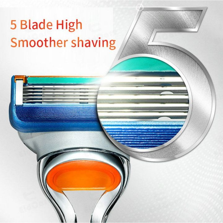 ใบมีดโกนหนวด-5-ใบมีด-4-ชิ้นสําหรับ-gillette-fusion-proglideมีดโกนหนวด-ใบมีด-6-ชั้น-พร้อมด้ามโกน-สินค้าตามรูปโฆษณาเลยครับ-มีใบมีดเปลี่ยนถึง-8-อัน-สินค้าคุณภาพ-เทียบเท่า-gillette