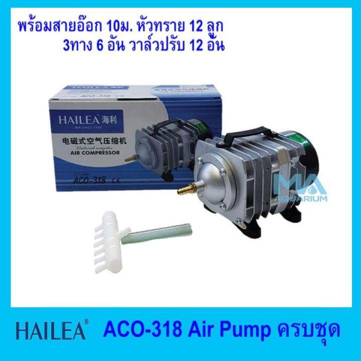 สุดคุ้ม-ปั้มลมลูกสูบ-ครบชุด-hailea-aco-318-พร้อมสายอ๊อก-10-เมตร-รวมหัวทราย-12-ลูก-คละสี-สามทาง-6-ตัว-วาล์วปรับแรงลม-12-ตัว-ราคาถูก-วาล์ว-ควบคุม-ทิศทาง-วาล์ว-ไฮ-ด-รอ-ลิ-ก-วาล์ว-ทาง-เดียว-วาล์ว-กัน-กลับ