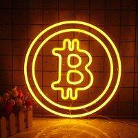 Wanxing แสงนีออน LED Lluminated สัญญาณ Bitcoin บาร์ร้านค้าร้านอาหารโคมไฟในบ้านโฆษณาทางธุรกิจห้องวัยรุ่นตกแต่งผนัง