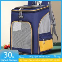 ☈ Oxford Pet Dog Carrier Mesh Bag for Small Cats Large-Capacity Breathable Foldable Portable Travel Outdoor Puppy Backpack