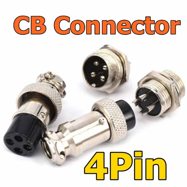 Jeck Jek Jack Jak CB 4P Konektor CB 4pin Soket Jack Connector 4 Pin ...