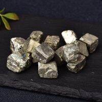 ไพไรต์ ธรรมชาติ Ore Mineral คริสตัลหินแร่หยาบ ตัวอย่างการสอนอัญมณีเครื่องประดับ Pyrite DIY เครื่องประดับ