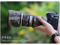 สำหรับ Canon EF 70-200มม. F4 L USM ผ้าไนล่อนเคสป้องกันแขนเสื้อกันหนาวลายทหารกันน้ำ