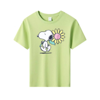 Kids T-Shirt cartoon snoopy dog and Woodstock bird graphic Tops Boys Girls Distro Age 1 2 3 4 5 6 7 8 9 10 11 12 Years