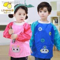 ♞♝ Lemonkid Children Waterproof Painting Apron Long Sleeve Drawing Kitchen Cooking Baking Smock 0-11 Years Old Kids Aprons