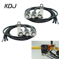 Motorcycle Switch Handlebar Adjustable Mount Waterproof Switches ON-OFF Push 3 Buttons For Headlight Horn Turn Signle with LED