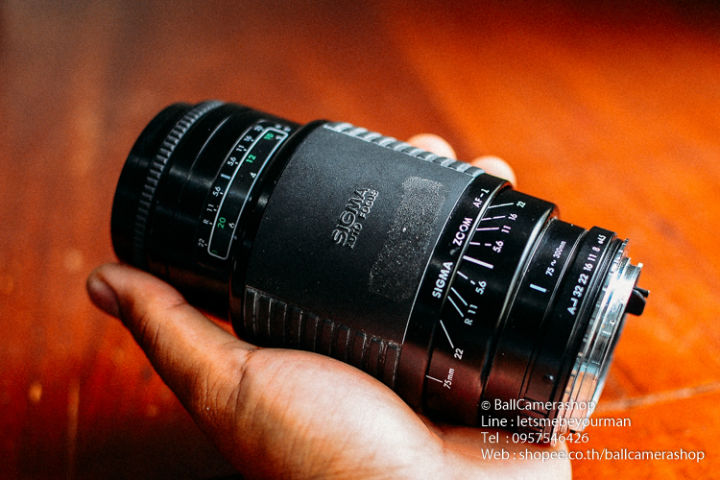 for-canon-eos-dslr-ทุกรุ่น-ขายเลนส์-tele-มือหมุน-งบประหยัด-sigma-75-300mm-f4-5-5-6-serial-3053518