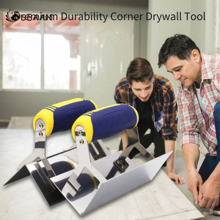 Corner Trowel Stainless Steel With Grip Handle Professional Plastering