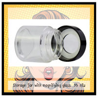 กระปุกโหลใส พร้อม แว่นขยาย Storage Jar with magnifying glass สำหรับส่งไตรโคม มี 2 ขนาด 3 oz และ 3.5 กรัม หรือ 4 oz