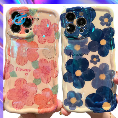 สีน้ำเคสโทรศัพท์/ภาพดอกไม้สีน้ำมันเข้ากันได้กับฝาครอบป้องกัน Iphone 14/13/12/11ซีรีส์