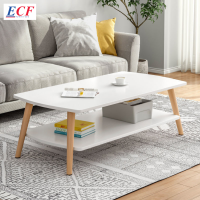 ECF Furniture โต๊ะกลาง รุ่น เทียน่า โต๊ะหน้าโซฟา โต๊ะกาแฟ โต๊ะรับแขก 2 ชั้น คลาสสิก สไตล์ มินิมอล