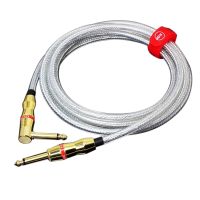 KGR Feet Electric Guitar Cable Bass Musical Instrument Cable Cord 1/4 Inch Straight to Right Angle Plug