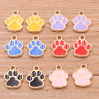 【CC】ﺴ⊕ↂ  20pcs 10x14mm 8 Color Alloy Metal Drop Dog Charms Pendant Necklace Jewelry Making