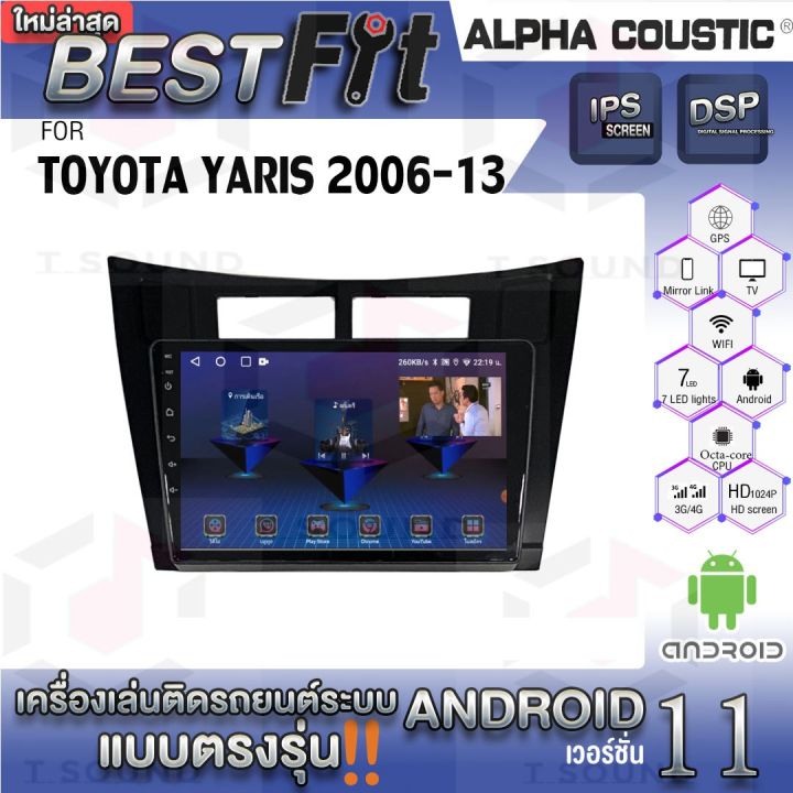 alpha-coustic-จอแอนดรอย-ตรงรุ่น-toyota-yaris-2006-13-ระบบแอนดรอยด์v-12-ไม่เล่นแผ่น-เครื่องเสียงติดรถยนต์