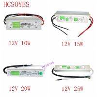 แหล่งจ่ายไฟ24V 10W 15W 20W 25W Ip67กันน้ำไดรเวอร์อะลูมินัมอัลลอยอิเล็กทรอนิกส์ Trafo Led Ac110v-220v ที่ Dc12v