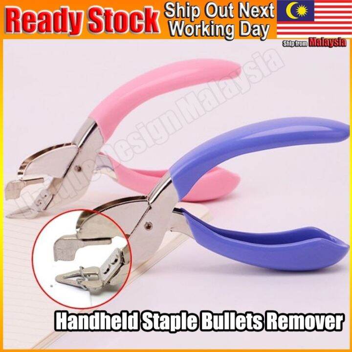 Effortless Metal Handheld Staple Bullets Remover Paper Stapler Removal Tool Cute Student Office
