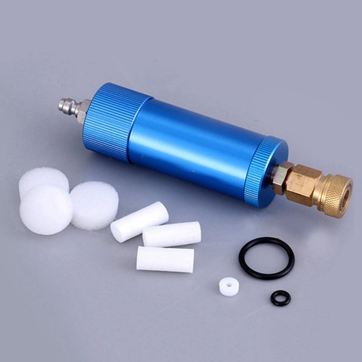 2x-high-pressure-pcp-hand-pump-air-filter-oil-water-separator-for-high-pressure-30mpa-air-pump-filter-compressor-blue