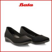Giày búp bê nữ màu đen Thương hiệu Bata 651-6571