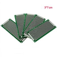 【YF】❁✒❀  50pcs 3x7cm Double-Sided PCB Circuit Experiment Board FR-4 Fiberglass Plate Prototype Spray Tin