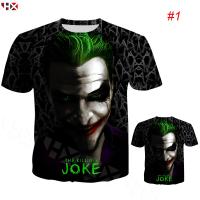 （Can Customizable）HX Joker 2023 Movie 3D Printed Fashion T-shirt Short Sleeve（Adult and Childrens Sizes）