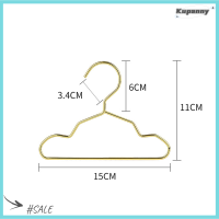 Kupanny ที่แขวนเสื้อผ้าโลหะสำหรับสัตว์เลี้ยงทำจากลวดโลหะขนาดเล็กแข็งแรงสำหรับสุนัขแมวสีทองเสื้อแขวนเสื้อผ้าพร้อมร่อง