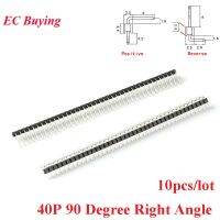 【cw】 10pcs 2.54mm 1x40P 1X40P Row Male Pin Header Positive/Reverse PCB Board Pinheader 40Pin