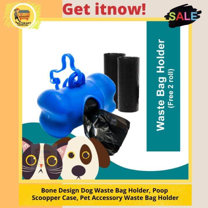 Bone Design Dog Waste Bag Holder, Poop Scoopper Case, Pet Accessory
