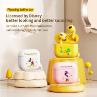 หูฟังบลูทูธ5.2 True Wireless จาก Disney ไม่มีเสียงรบกวนเล่นเกมกีฬาอัจฉริยะแบบพกพาได้อายุการใช้งานแบตเตอรี่ทนนานยาวนานสำหรับ Apple แอนดรอยด์