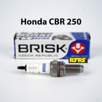 หัวเทียน BRISK X-Line 4 เขี้ยว แกนเงิน Honda CBR 250 Spark Plug (8X21ROA) รองรับทุกน้ำมัน Made in EU